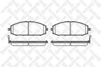 Комплект тормозных колодок, дисковый тормоз STELLOX купить