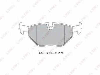 Комплект тормозных колодок, дисковый тормоз LYNXauto купить