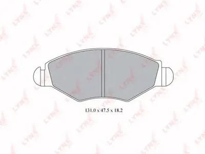 Комплект тормозных колодок, дисковый тормоз LYNXauto купить