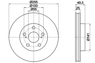 Тормозной диск PRO HELLA PAGID купить