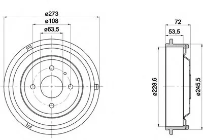 Тормозной барабан HELLA PAGID купить