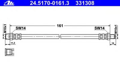Тормозной шланг ATE купить