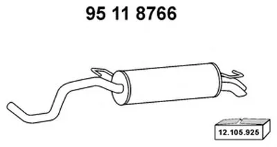 Глушитель выхлопных газов конечный EBERSPÄCHER купить