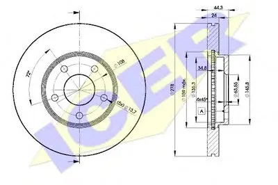 Тормозной диск ICER купить