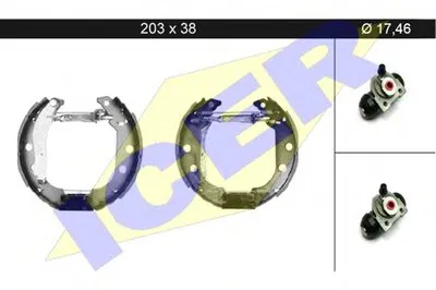 Комплект тормозных колодок ICER купить
