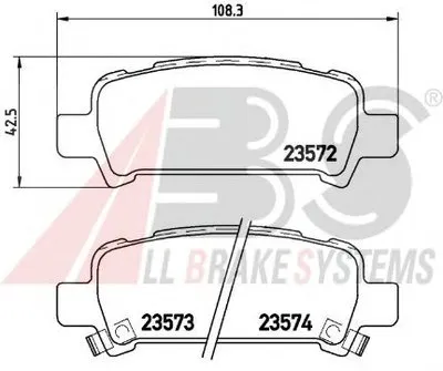 Комплект тормозных колодок, дисковый тормоз SPORTLINE A.B.S. купить