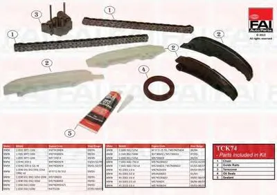 Комплект цепи привода распредвала FAI AutoParts купить