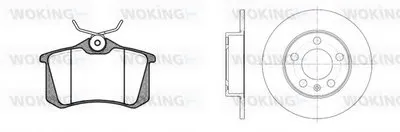 Комплект тормозов, дисковый тормозной механизм WOKING купить