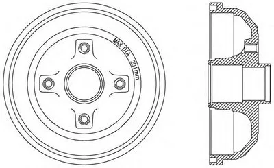Тормозной барабан ADVANCE OPEN PARTS купить