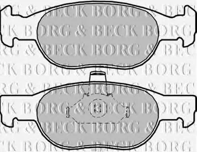 Комплект тормозных колодок, дисковый тормоз BORG & BECK купить