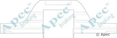 Комплектующие, тормозные колодки APEC braking купить