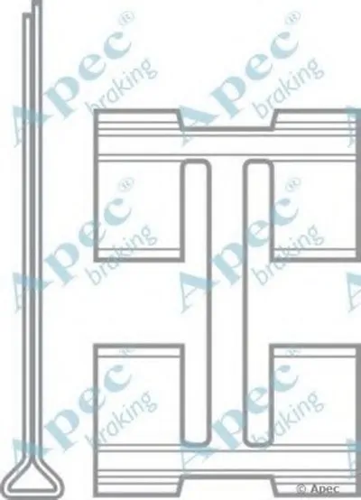 Комплектующие, тормозные колодки APEC braking купить