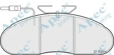 Комплект тормозных колодок, дисковый тормоз APEC braking купить