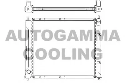 Радиатор, охлаждение двигателя AUTOGAMMA купить