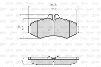 Комплект тормозных колодок, дисковый тормоз VALEO купить