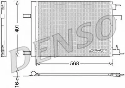 Конденсатор, кондиционер DENSO купить