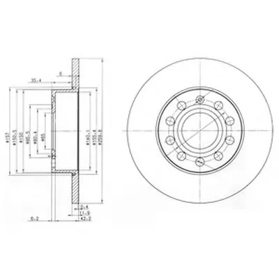 Тормозной диск DELPHI купить