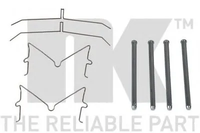 Комплектующие, колодки дискового тормоза NK купить
