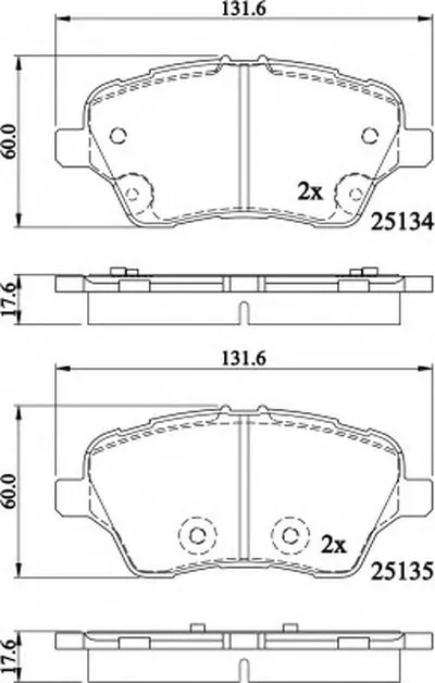 Комплект тормозных колодок, дисковый тормоз NATIONAL купить