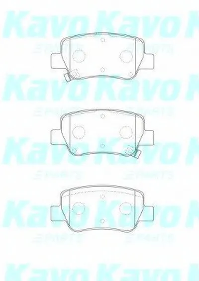 Комплект тормозных колодок, дисковый тормоз MK KASHIYAMA KAVO PARTS купить