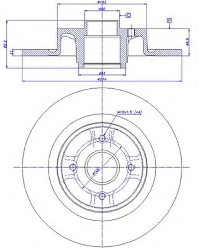 Тормозной диск CAR купить