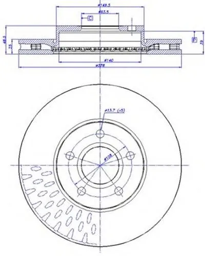 Тормозной диск HC CAR купить