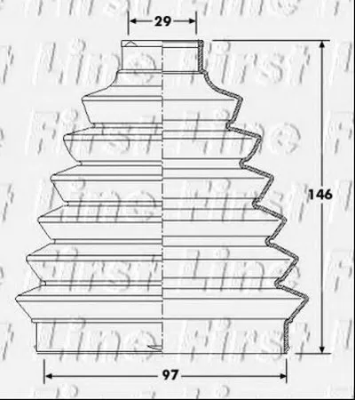 Пыльник, приводной вал FIRST LINE купить