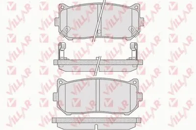 Комплект тормозных колодок, дисковый тормоз VILLAR купить