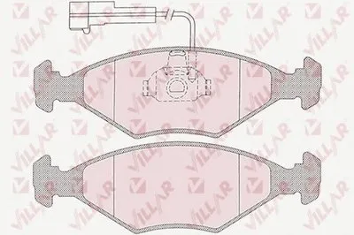 Комплект тормозных колодок, дисковый тормоз VILLAR купить