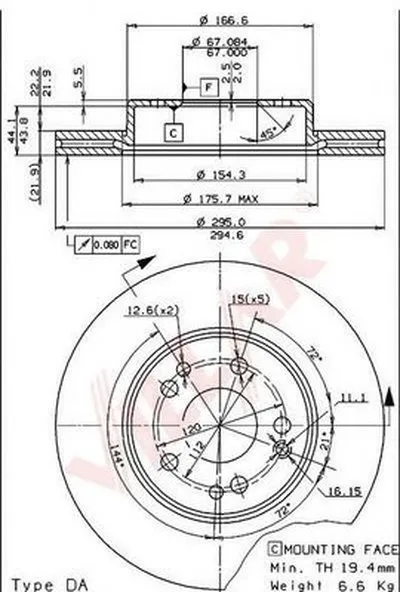 Тормозной диск VILLAR купить