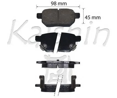 Комплект тормозных колодок, дисковый тормоз KAISHIN купить