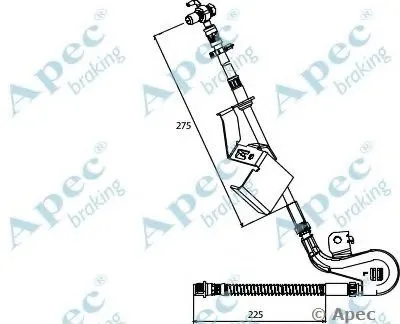 Тормозной шланг APEC braking купить