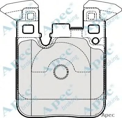 Комплект тормозных колодок, дисковый тормоз APEC braking купить