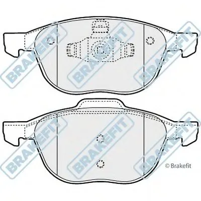 Комплект тормозных колодок, дисковый тормоз Brake Fit APEC braking купить