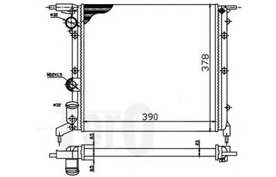 Радиатор, охлаждение двигателя LORO купить
