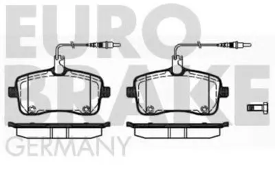 Комплект тормозных колодок, дисковый тормоз EUROBRAKE купить