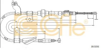 Трос, стояночная тормозная система COFLE купить