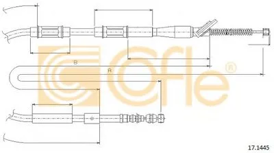 Трос, стояночная тормозная система COFLE купить