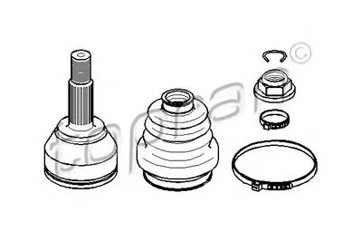 Шарнирный комплект, приводной вал TOPRAN купить