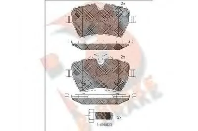 Комплект тормозных колодок, дисковый тормоз R BRAKE купить