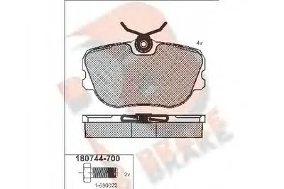 Комплект тормозных колодок, дисковый тормоз R BRAKE купить