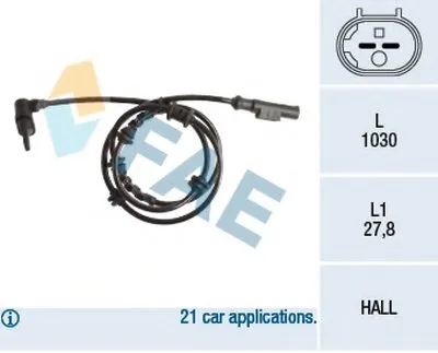 Датчик, частота вращения колеса FAE купить