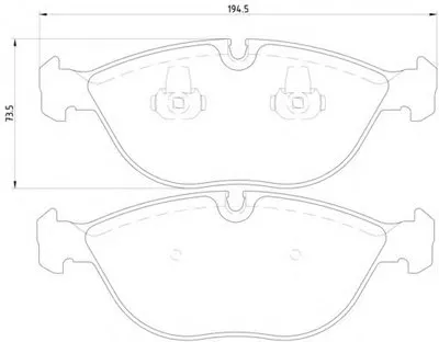Комплект тормозных колодок, дисковый тормоз HELLA купить