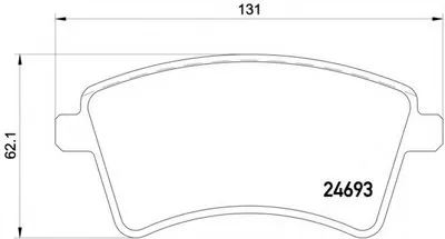 Комплект тормозных колодок, дисковый тормоз HELLA купить