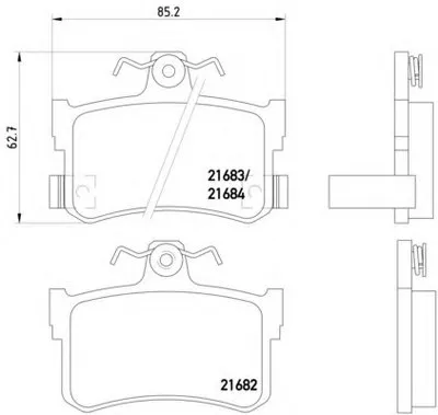 Комплект тормозных колодок, дисковый тормоз HELLA купить