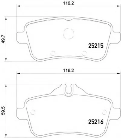 Комплект тормозных колодок, дисковый тормоз HELLA купить