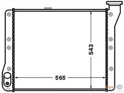 Радиатор, охлаждение двигателя BEHR HELLA SERVICE HELLA купить