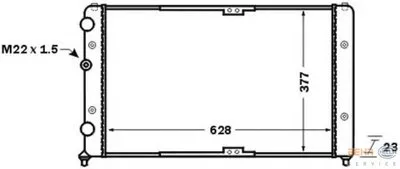 Радиатор, охлаждение двигателя BEHR HELLA SERVICE HELLA купить