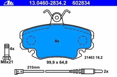 Комплект тормозных колодок, дисковый тормоз ATE купить