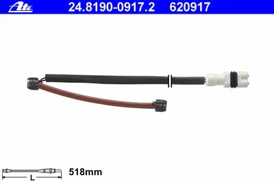 Сигнализатор, износ тормозных колодок ATE купить